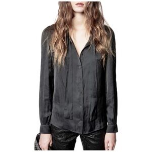 Zadig & Voltaire Charcoal Blouse